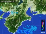 2016年12月20日の三重県の雨雲レーダー