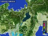 2016年12月20日の滋賀県の雨雲レーダー