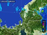 2016年12月22日の福井県の雨雲レーダー
