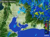 2016年12月22日の愛知県の雨雲レーダー