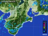 2016年12月22日の三重県の雨雲レーダー