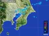 2016年12月23日の千葉県の雨雲レーダー