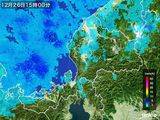 2016年12月26日の福井県の雨雲レーダー