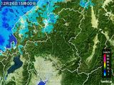 2016年12月26日の岐阜県の雨雲レーダー