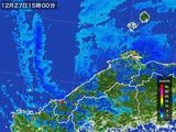 2016年12月27日の島根県の雨雲レーダー