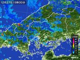 2016年12月27日の広島県の雨雲レーダー