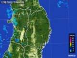 2016年12月28日の岩手県の雨雲レーダー