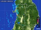 2016年12月28日の秋田県の雨雲レーダー