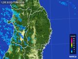 2016年12月30日の岩手県の雨雲レーダー