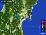 2016年12月31日の宮城県の雨雲レーダー