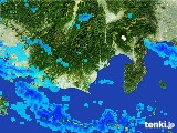 2017年01月14日の静岡県の雨雲レーダー