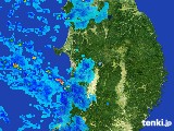 2017年01月15日の秋田県の雨雲レーダー