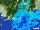 2017年01月20日の静岡県の雨雲レーダー