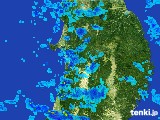 2017年03月24日の秋田県の雨雲レーダー