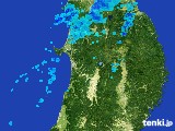 2017年04月25日の秋田県の雨雲レーダー