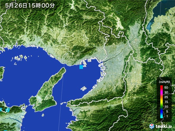 大阪府の雨雲レーダー(2017年05月26日)