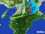 2017年05月31日の奈良県の雨雲レーダー