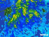 2017年06月07日の高知県の雨雲レーダー