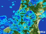 2017年06月25日の山形県の雨雲レーダー