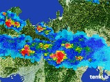 2017年07月02日の滋賀県の雨雲レーダー