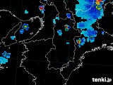 2017年07月12日の奈良県の雨雲レーダー