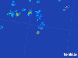 2017年07月16日の沖縄県(南大東島)の雨雲レーダー