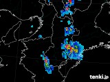 2017年07月19日の奈良県の雨雲レーダー