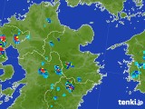 2017年07月21日の大分県の雨雲レーダー