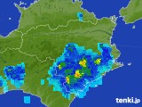 2017年07月23日の徳島県の雨雲レーダー