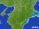 2017年07月25日の奈良県の雨雲レーダー