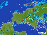 2017年07月25日の山口県の雨雲レーダー