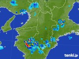 2017年07月29日の奈良県の雨雲レーダー