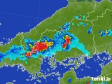 2017年07月31日の広島県の雨雲レーダー