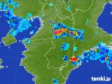 2017年08月01日の奈良県の雨雲レーダー