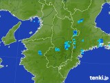 2017年08月02日の奈良県の雨雲レーダー