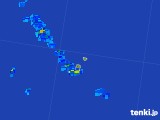 2017年08月03日の沖縄県(南大東島)の雨雲レーダー