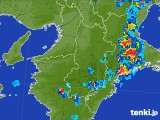 2017年08月11日の奈良県の雨雲レーダー