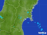 2017年08月11日の宮城県の雨雲レーダー