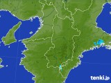 2017年08月19日の奈良県の雨雲レーダー