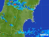 2017年08月19日の宮城県の雨雲レーダー