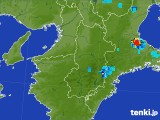 2017年08月20日の奈良県の雨雲レーダー
