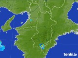 2017年08月21日の奈良県の雨雲レーダー