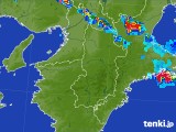 2017年08月23日の奈良県の雨雲レーダー