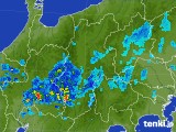 2017年08月25日の長野県の雨雲レーダー