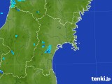 2017年08月29日の宮城県の雨雲レーダー