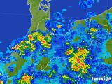 2017年09月07日の富山県の雨雲レーダー