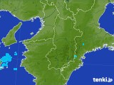 2017年09月24日の奈良県の雨雲レーダー