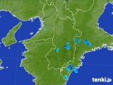 2017年10月03日の奈良県の雨雲レーダー