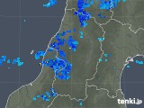 2017年10月10日の山形県の雨雲レーダー