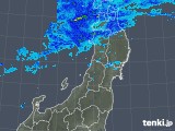 2017年10月11日の東北地方の雨雲レーダー